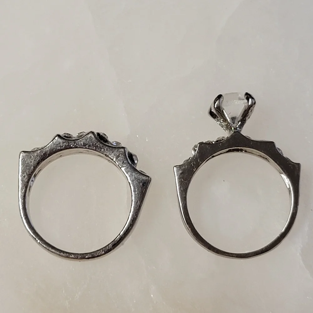 Fashion Rings Faux Bridal Set